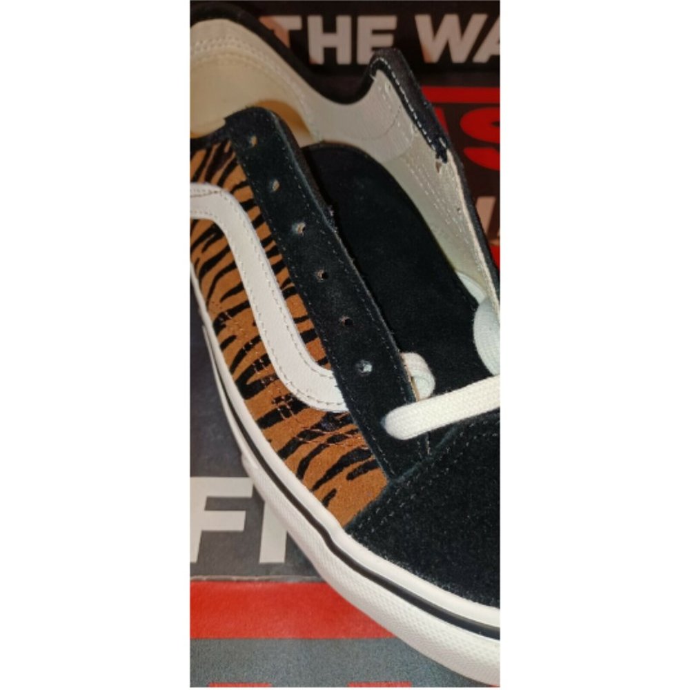 Vans Style 36 Decon Sf (Animal Stripes) Black Marshmallow Women's 10 VNOA5HYR9ZY - Picture 10 of 13